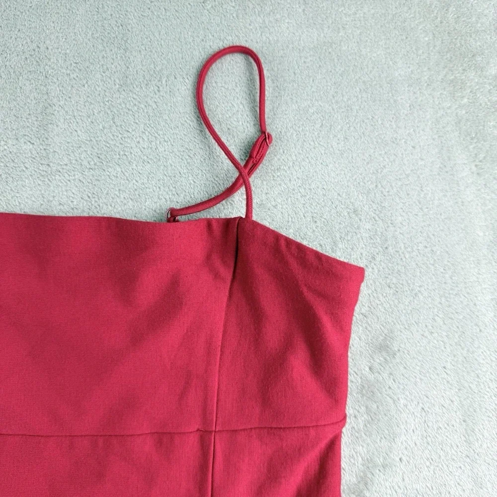 Urban Outfitters Mini Dress Womens Medium Red Adjustable Thin Straps Stretch Y2K - Picture 7 of 14